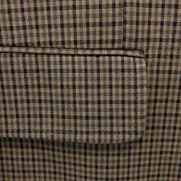 Men’s Blazer Size 44 Banana Republic Checked 100% Cotton Plaid NWT - Picture 7 of 17